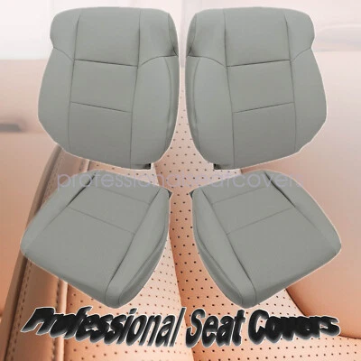 Cubierta de asiento delantera de cuero gris claro para Acura TSX 2009 2010 2011 2012 2013 2014 Foto 1 de 4