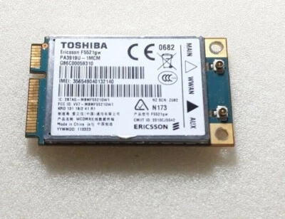 Toshiba Ericsson F5521gw 3G Wireless WWAN Card - Image 1 of 3