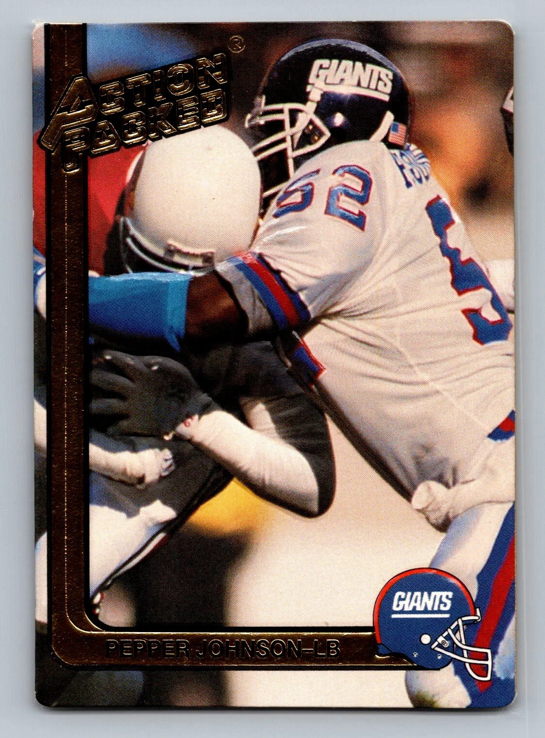 1991 Action Packed #184 Pepper Johnson   New York Giants
