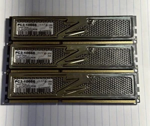 OCZ Technology 3x 2GB DIMM 1333 MHz DDR3 SDRAM Memory OCZ3P 333LV6GK Gold Series - Picture 1 of 1