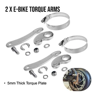 1 X Coppia Braccio Coppia E-Bike Resistente 5mm Acciaio Inox 14x10mm Bici Elettrica - Foto 1 di 2