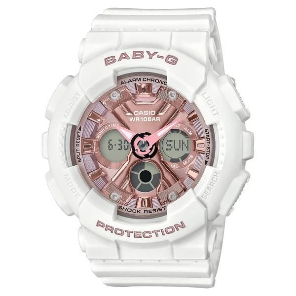 Casio Baby-g Ba-130 Series Ba-130-7a1jf White for Women Fashion Watch Japan G104