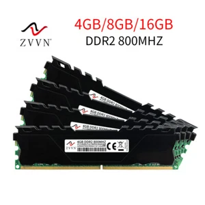 ZVVN 16GB 8GB 4GB DDR2 800MHz PC2-6400U 240Pin intel DIMM Desktop Memory LOT AB - Picture 1 of 13