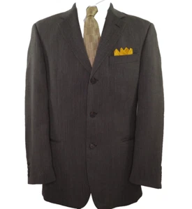 Hugo Boss Mens Pure Wool Brown Mini-Dots Blazer Jacket Sport Coat 38 R EUC USA - Picture 1 of 13