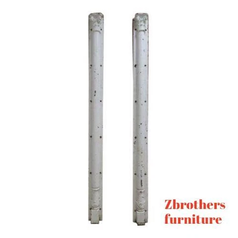 Pair Antique Victorian Cast Iron Corinthian Fluted Column Architectural Salvage Cover