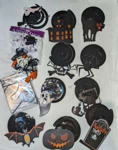 Halloween Party Bundle Ornaments Balloons Spiral Bunting Spiderweb Decorate DSF - Picture 1 of 6