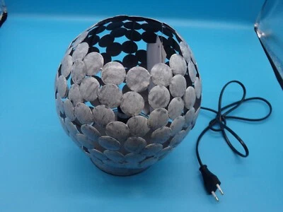 Tischleuchte Bett Leuchte Tischlampe Nachttischlampe Lampe Vintage grau  antik ! - Bild 1 von 4