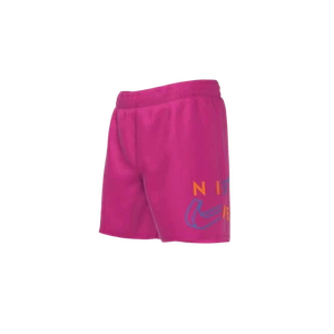 (Kids) Nike Swim Volley Logo Lap 4 shorts Pink Prime - Picture 1 of 2