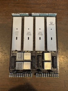 Very Rare Vintage IBM Server Board IBM 52 IBM 52/34 IBM 22 White Ceramic Gold IC - Afbeelding 1 van 2