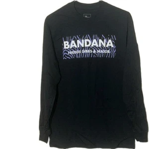 Black Bandana Freddie Gibbs Madlib Long Sleeve  Tshirt  The Thread Shop small - Picture 1 of 5
