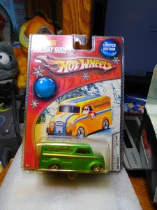 Hot Wheels 2006 Holiday Rods Dairy Delivery Lime Green with Real Riders - Picture 1 of 2