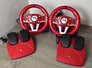 2 Set - Hori Nintendo Switch Mario Kart Volante da Corsa Pro Mini con Pedali - Foto 1 di 12