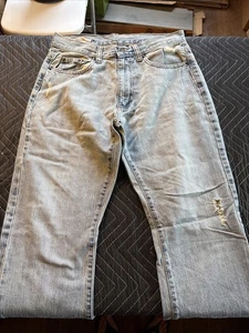 Company 81 Jeans Mens Size 30x32 Bootcut Mid Rise 100% Cotton Blue Denim - Picture 1 of 7