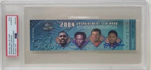 Barry Sanders Signed 2004 Hall of Fame Enshrinement Ceremony Ticket HOF PSA/DNA - Picture 1 of 5