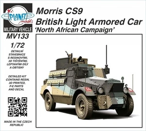 Coche blindado ligero británico Morris CS9 cámara norteafricana MV133 modelos planetarios 1:72 - Imagen 1 de 1