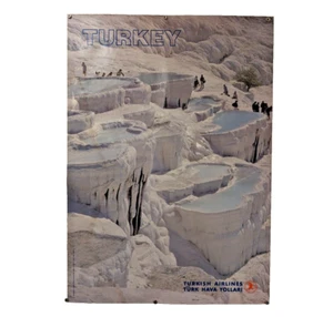 Turkish Airlines - Travel Poster - 1987 Aviation Ofset Istambul Original Poster - Picture 1 of 8