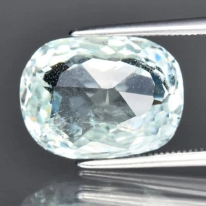 💎 Cojín 8,14 quilates natural claro verdoso aguamarina azul - gema de África sin calefacción - Imagen 1 de 4