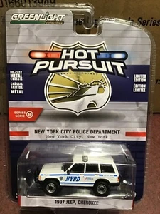 Greenlight Hot Pursuit 1997 Jeep Cherokee NYPD. - Picture 1 of 1