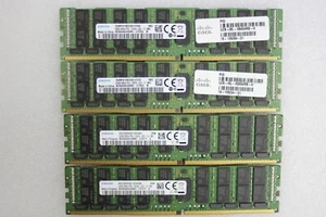 Samsung 256GB (4x64GB) DDR4 2666MHz PC4-21300 LRDIMM ECC Server RAM M386A8K40BM2 - Picture 1 of 4