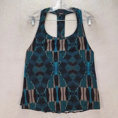 Green Geometric Racerback Leather Strap Blouse Dolce Vita Womens Top Size S - Image 1 of 4