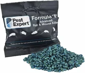 Pest Expert Rat & Mouse Killer Poison Strong Rodent Bait (10 x 60g) Max Strength - Picture 1 of 2