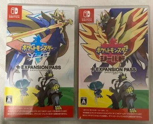 Nintendo Switch Pokémon Espada + Escudo Pase de Expansión Juego de 2 Usados Japón Envío Gratuito - Imagen 1 de 4