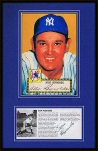 Allie Reynolds Signed Framed 11x17 Photo Display Yankees - Picture 1 of 2