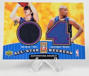 Kyle Korver, Jarvis Hayes 2004 Upper Deck All-Star Weekend Authentics Double - Picture 1 of 2