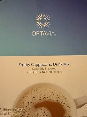 Frothy Cappuccino Mix Optavia 7 Packets NEW Exp 7/26 *FREE SHIP*