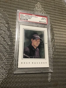 2001 UPPER DECK GOLF SERGIO GARCIA GOLF GALLERY ROOKIE PSA MINT 9 ART BY JAMES - Picture 1 of 12