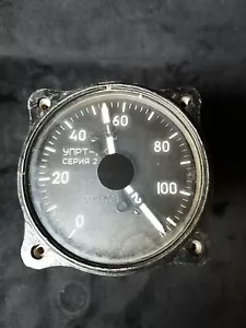 Vintage Aircraft Aviation Gauge Used As Is - Bild 1 von 7