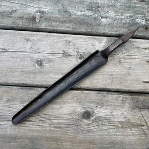 Antique Cutler 9.5" Auger Tapered Spoon Bit - Grain Brace Drill Vintage Tool Old - Picture 1 of 8