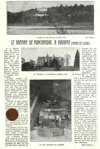 VOUVRAY (37) LE DOMAINE DE MONCONTOUR / ADP PAR HENRY COSSIRA 1923 - Bild 1 von 2
