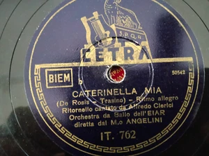 78 giri-10"GARBACCIO -CLERICI " LA FIABA DI BIANCASTELLA-CATERINELLA MIA" CETRA - Picture 1 of 2