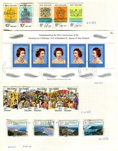 NUEVA ZELANDA 1977-93 BELLAMENTE PRESENTADA COLECCIÓN USADA FINA (600 + M/HOJAS) - Imagen 1 de 12