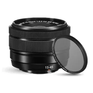 Lente Fujifilm XC 15-45 mm f/3,5-5,6 OIS PZ (negro) + filtro UV - nueva en caja blanca - Imagen 1 de 7