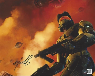 FOTO 8x10 firmada por MARCUS LEHTO HALO 3 CREADOR BUNGIE MASTER CHIEF CERTIFICADO DE AUTENTICIDAD BECKETT Foto 1 de 3