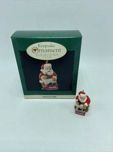 Hallmark Keepsake Ornament 1993 Miniature Cool Santa Coca Cola New In Box  - Picture 1 of 12