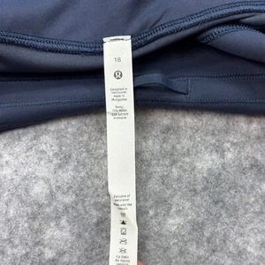 Lululemon Invigorate HR Crop 23” Pockets TRNV True Navy Blue Size  18 - Picture 1 of 9