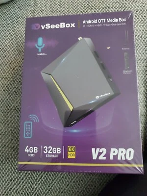 VSeeBox V2 Pro Android Media 2023 Box Brand New
