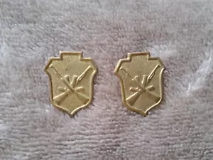 Security forces insignia, gold (officer) old military Romania - Picture 1 of 4