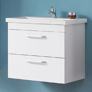 Badmöbel Set 60cm Waschbecken mit Unterschrank Waschtisch Schublade Hängeschrank - Bild 1 von 46