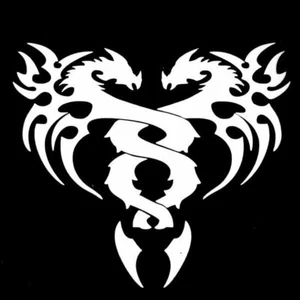 CAR HOOD FENDER TRUNK DECORATION DECALS STICKER Silver DRAGON DECAL STICKER - Picture 1 of 1