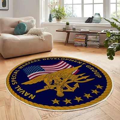 Naval Special Forces Logo Rug, US Army Decoration Rug, Customizable Rug - Image 1 of 4
