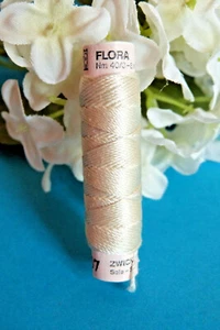 45B Superb Coil Drawstring Silk Natural " Flora " Yellow Pale Zwicky N°407 - Picture 1 of 2