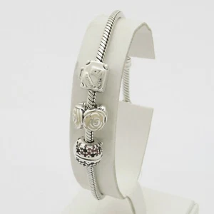 Pandora Pulsera Moments En Plata 925 + 3 Charms Precio € 192,00 !! - Imagen 1 de 5