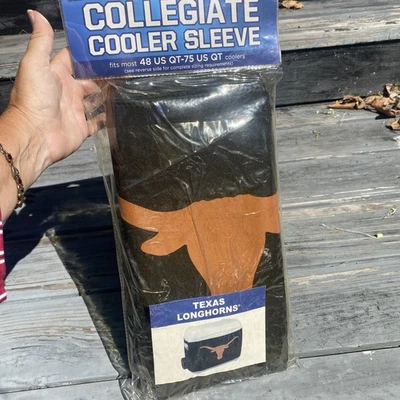 Collegiate Cooler Sleeve Texas Longhorns Fits Most Coolers 48  75 US QT New - Image 1 of 4