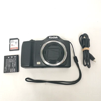 Kodak PixPro FZ152 16MP Digital Camera 15x Zoom +Battery+SD Card+USB Charger - Image 1 of 4
