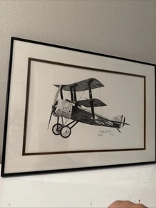 Joe Milich Kunstzeichnung signiert gerahmt 177/500 Sopwith Triplane '78 Künstlerheft - Bild 1 von 13