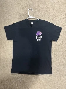Western Carolina Catamounts vs Davidson Wildcats Blackout 2017 Graphic Tee Mens - Picture 1 of 7